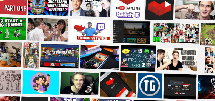 gaming youtubers collage